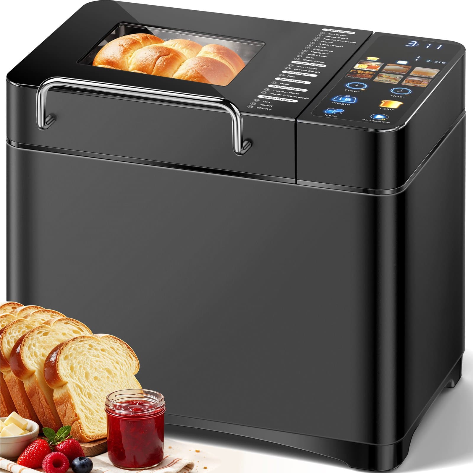 KBS MBF-012 Smart Bread Maker, Black